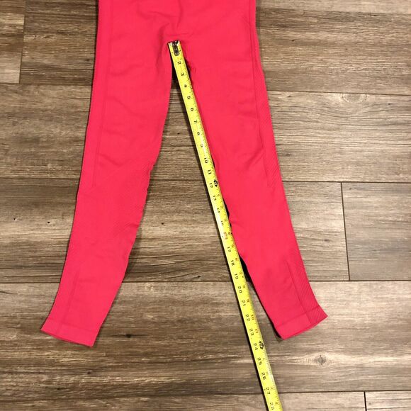 NUX Leggings Small Moderate Compression Pink High Waist NWT Ankle Crop - Picture 7 of 10